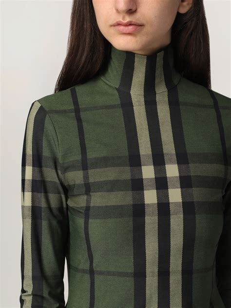 Chemise Nova Burberry vert vêtements femme .